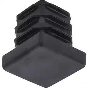 Szögletes csőbetét 40x40 mm fekete (4db) kép