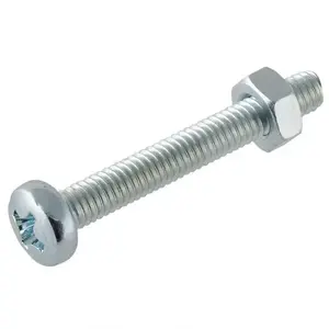 Horganyzott kerek fejű csavar M4X25mm kép