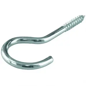Csavarozható horog negyedkörös horganyzott. 40x3, 0mm kép