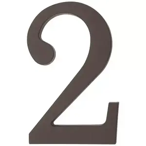 Szám 2 barna, műanyag 18cm kép