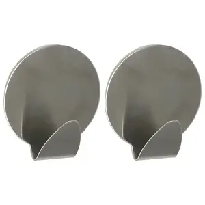 Horog fém ezüst 2 db ST0084A kép