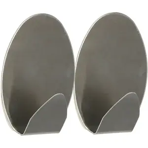 Horog fém ezüst 2 db ST0086A kép