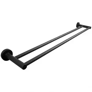 Fali kettős fogas carbon fekete CKB-7432 99 kép