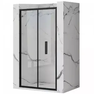 Zuhanyajtó Rapid Fold 80x195 black Rea K6418 kép