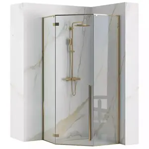 Zuhanykabin Diamond Rea K6616 100x100x195 gold kép