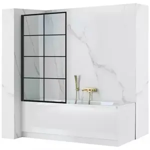 Kád üveglap Lagos-1 fix rögzített 80x140 black kép