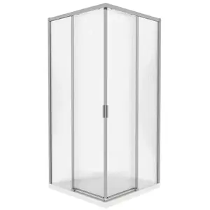Zuhanykabin négyzet Eter 90x90x190 króm kép