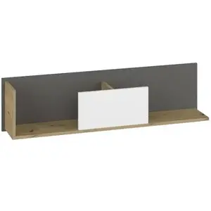 Polc 120 Fini 10 tölgy artisan/fehér/antracit kép