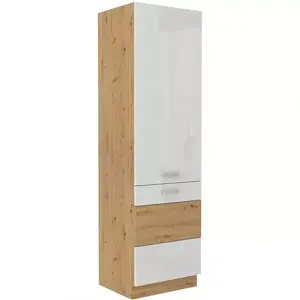 Konyha szekrény ARTISAN fényes fehér 60DK-210 2F kép