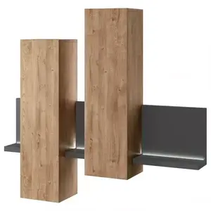 Vitrin Bota 04 Antracyt/tölgy Ribbec kép
