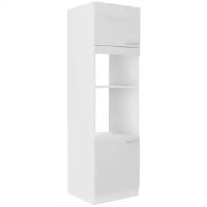 Konyhaszekrény Lara 60dpm-210 2f Bb Mdf Fehér fényes kép