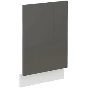 Konyhaszekrény Lara Zm.570x446 Mdf szürke fényes kép