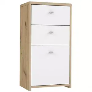 Komód Best Chest tölgy Artisan/fehér kép