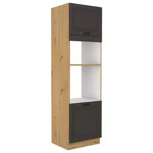 Konyhaszekrény STILO grafit mat/artisan 60dmp-210 2f kép