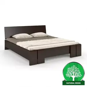 Ágy fa bükkfa Skandica Vestre maxi 160X200 cm palisander kép