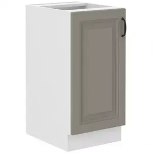 Konyhaszekrény Stilo claygrey/fehér 40d 1f bb kép