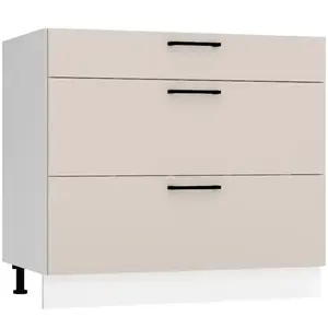 Konyhaszekrény Max D90pc S/3 világos bézs kép