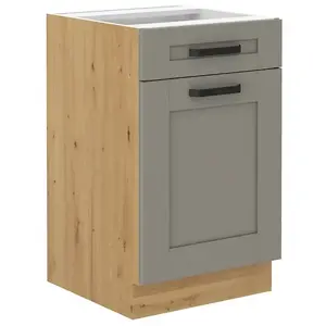 Konyhaszekrény Luna claygrey/artisan 50D 1F 1S BB kép