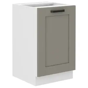 Konyhaszekrény Luna claygrey/fehér 50ZL 1F BB kép
