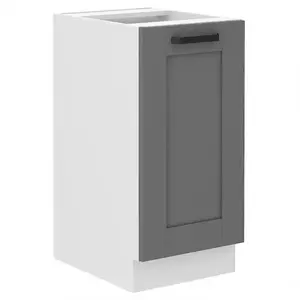 Konyhaszekrény Luna dustgrey/fehér 40D 1F BB kép