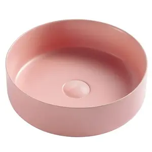 Mosdókagyló lapon Marubo pink 35, 5 kép