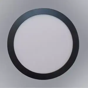 LED gyűrűs panel 12W 4200K kerek fekete kép