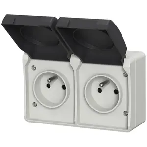 Dupla aljzat AQUA PLUS IP44 grey 40115 kép
