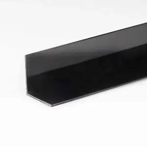Sarokprofil pvc fekete fényes 15x15x2000 kép