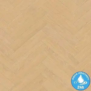 Laminált padló vízálló Tölgy Natural Darcy 8mm AC5 Herringbone K843 kép