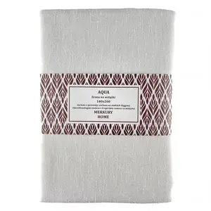Függöny ráncolószalagon AQUA poliészter ekrü 140x260 Merkury Home kép