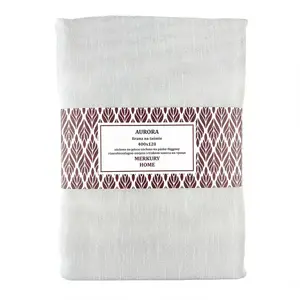 Függöny szalagon AURORA poliészter fehér400x120 Merkury Home kép