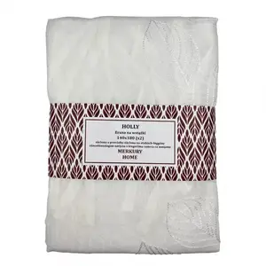 Függöny ráncolószalagon Holly poliészter fehér 140x180 Merkury Home II/22 kép
