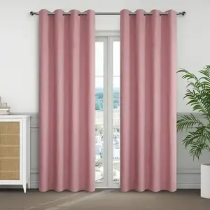 Függönyök karikákkal, KSENIA YC11867/280G/19/140x250 vörös kép