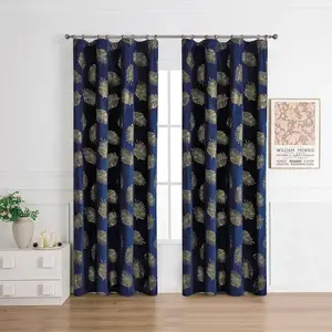Függöny ráncoló szalagon MARMA 2504-2/210GSM 140x250 kék kép