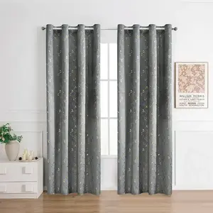 Függöny fémkarikával DONA 2504-15/210GSM 140x250 szürke kép