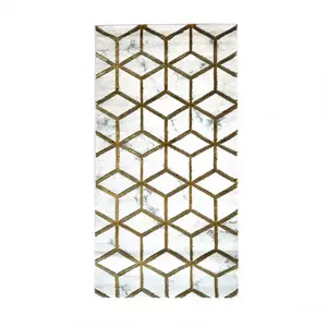 Szőnyeg Frisee Diamond 0, 8/1, 5 B0072 fehér/arany kép