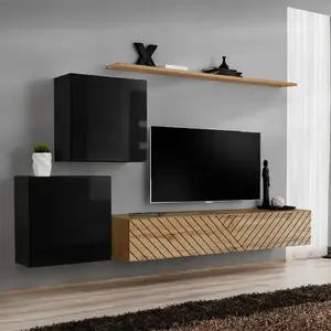 Nappali Bútor Switch V Line Fekete/Wotan kép