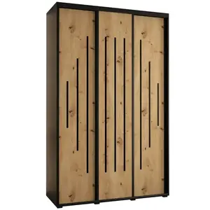 Szekrény 45 Canaris 12 150 fekete/artisan/fekete kép