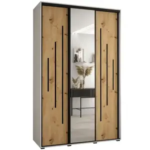 Szekrény 45 Canaris 13 180 fehér/artisan/fekete kép