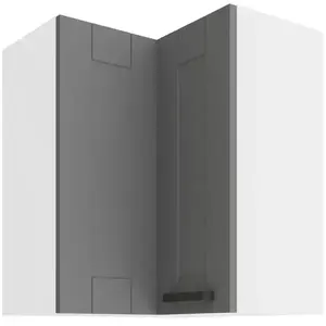 Konyhaszekrény LUNA DUSTGREY/fehér 60X60 GN-72 2F (90°) kép