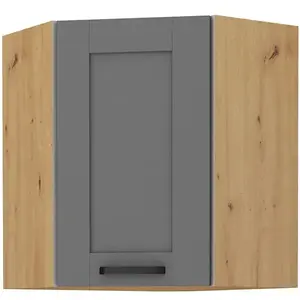 Konyhaszekrény LUNA DUSTGREY/ARTISAN 60X60 GN-72 2F (45°) kép