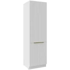 Konyhaszekrény Tuluza 60DK-210 2F fehér mat lamel kép