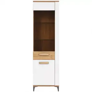 Vitrin L Snobi Sb08 Tölgy Craft/Alpesi fehér kép