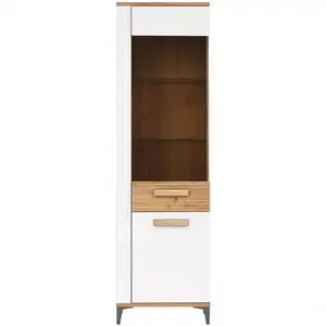 Vitrin P Snobi Sb09 Tölgy Craft/Alpesi fehér kép