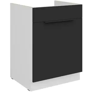 Konyhaszekrény Aria-Bl/Wh Anti Fingerprint 60zl 1s Bb kép