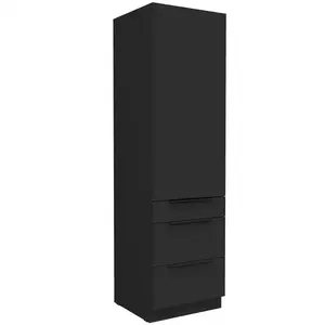 Konyhaszekrény Aria-Bl/Bl Anti Fingerprint 60dks-210 1f 3s kép
