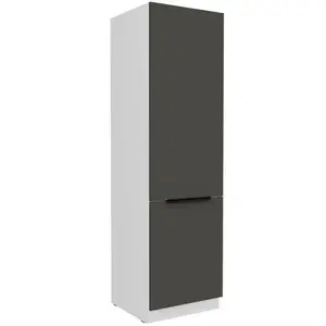Konyhaszekrény Aria-Gr/Wh Anti Fingerprint 60dk-210 2f kép