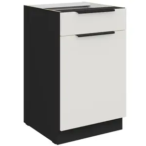 Konyhaszekrény Aria-Wh/Bl Anti Fingerprint 50d 1f 1s Bb kép