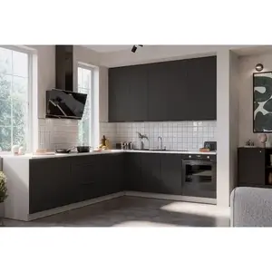 Konyhabútor Aria BL/WH 260x230 cm konyhai munkalap nélkül kép
