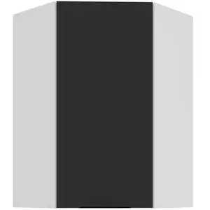 Konyhaszekrény Aria-BL/WH anti fingerprint 60X60 GN-90 1F (45°) kép